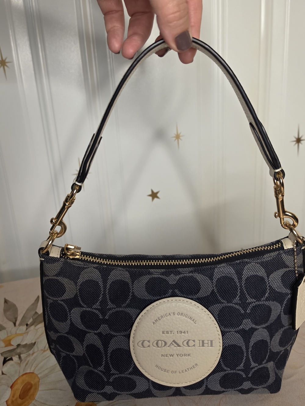 Denim Coach Dempsey Shoulder Bag - Picture 3 of 9